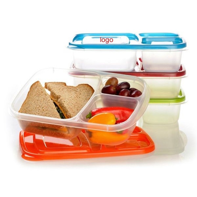 Easy Lunch Box / 3-Compartment Bento Box Container 1