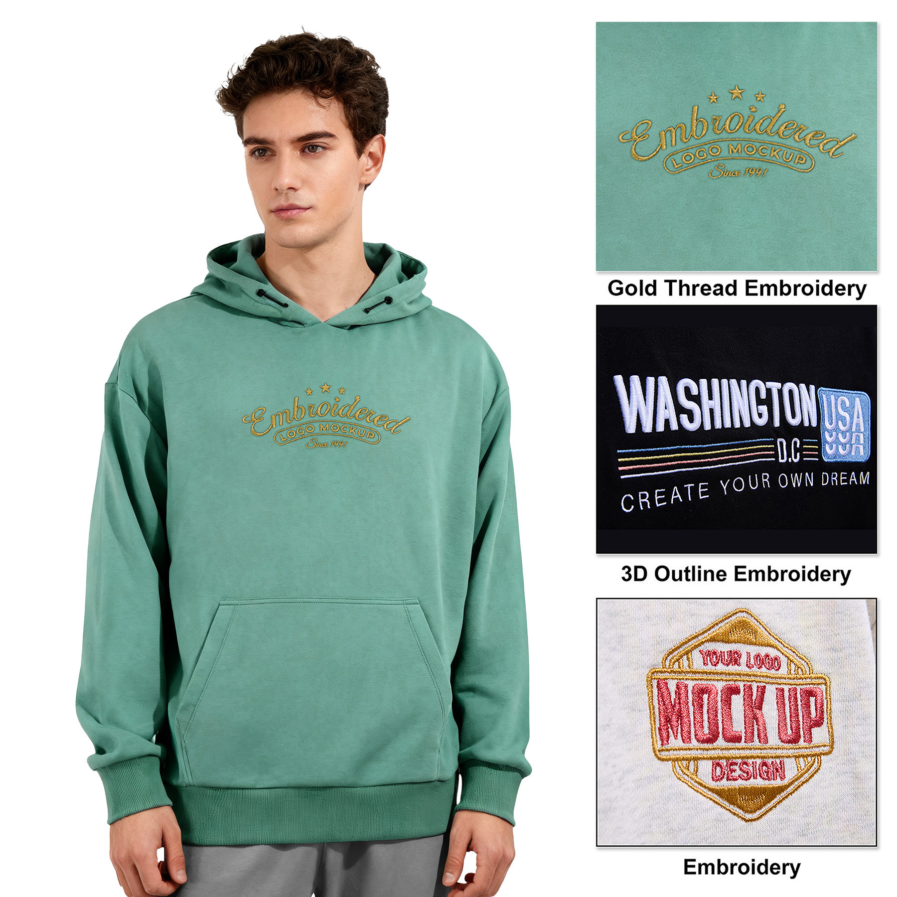 Men's Classic Pullover Hooded Sweatshirts 10