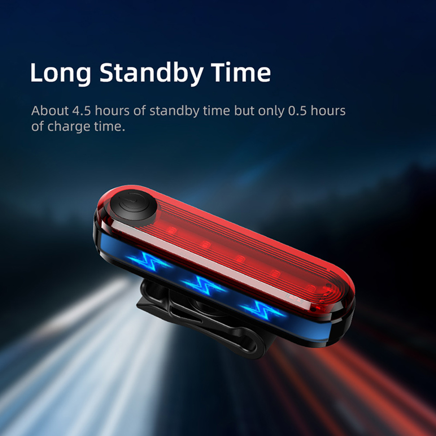 USB Rechargeable Bike Tail Light – High-Intensity Red LED Fits Bike, Helmet & Backpack 6