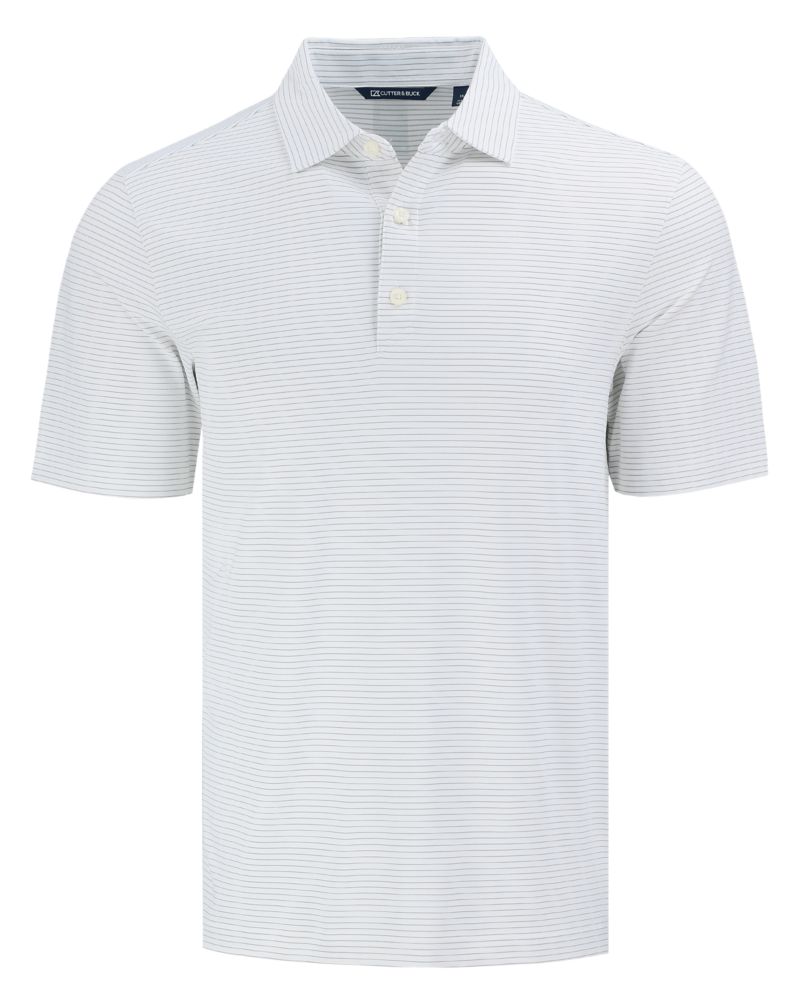 Cutter & Buck Forge Recycled Fine Line Stripe Four-Way Stretch Mens Polo 39