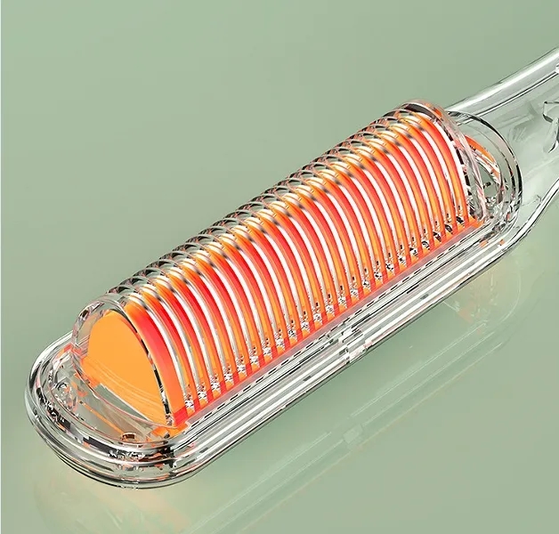 Ionic Hair Straightener Brush Adjustable Heat for Frizz Free Smooth Shiny Hair 3