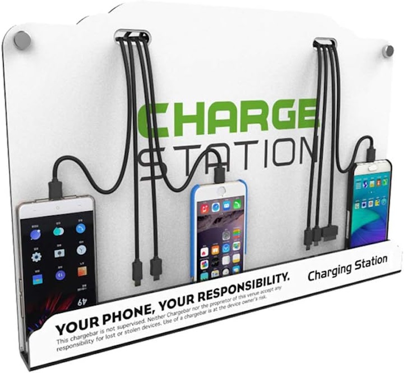 Wall Mounted Cell Phone Charging Station 1