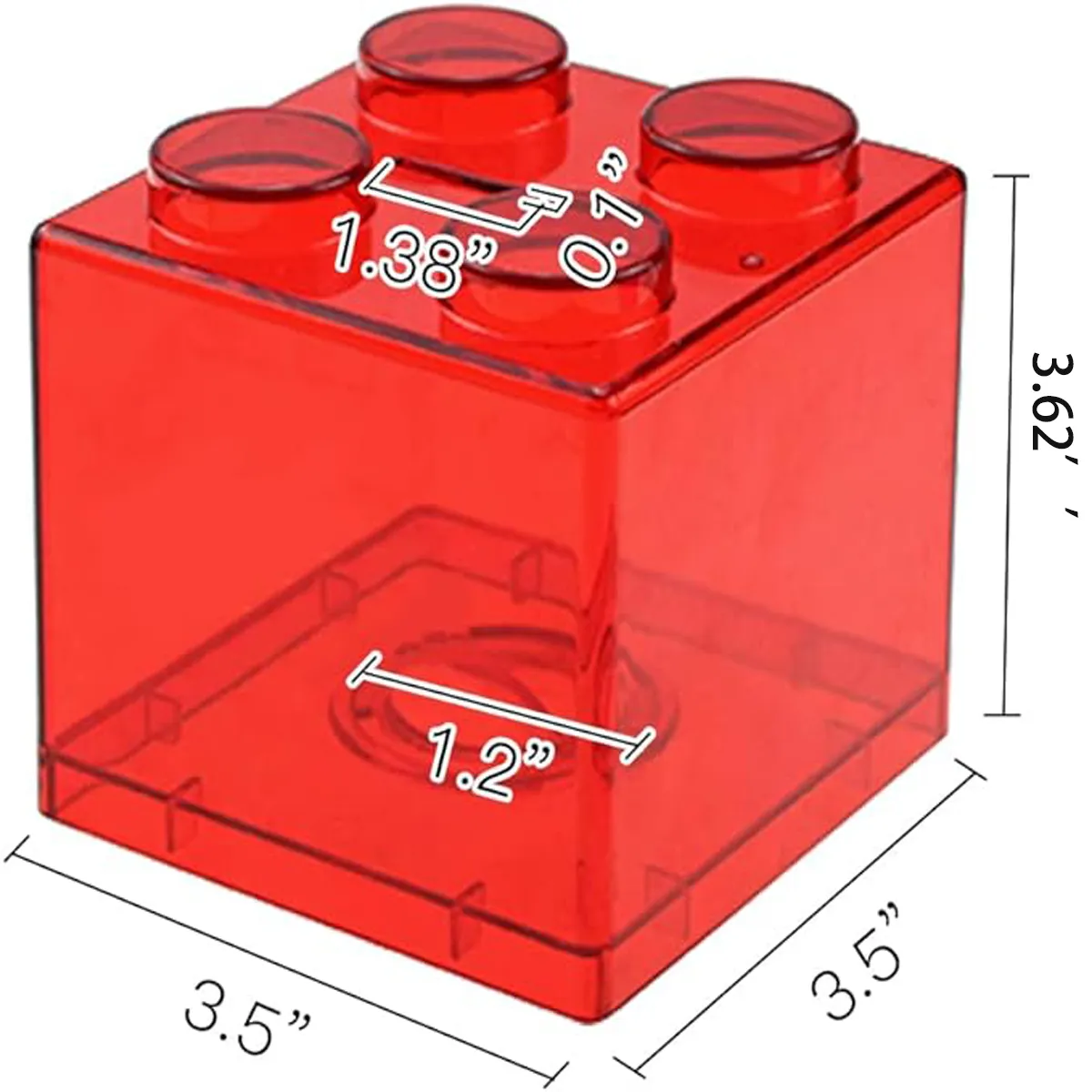 Unique Educational Durable Clear Plastic Coin Savings Jar 3