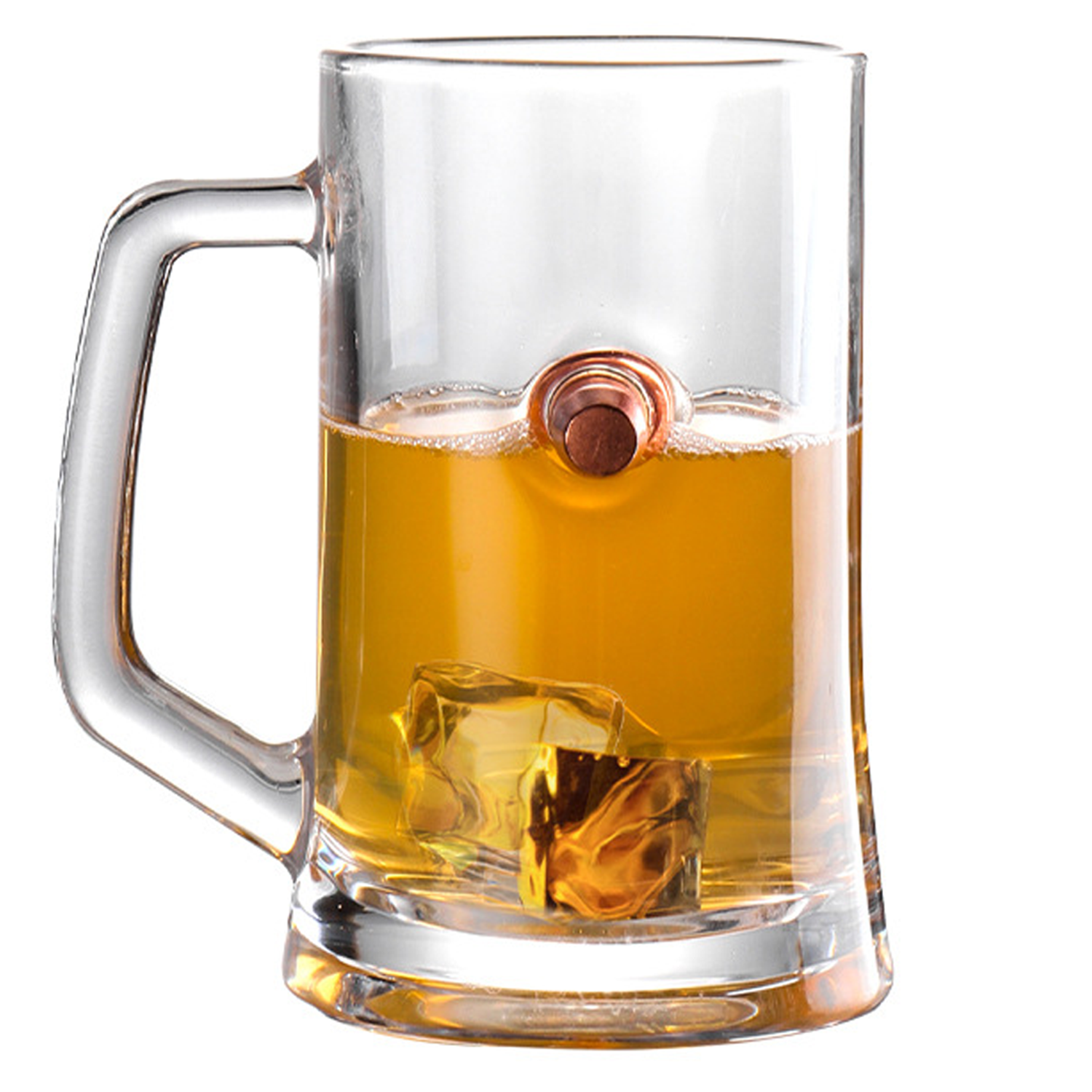 13oz Heavy Base Clear Whiskey Glass Mug 2