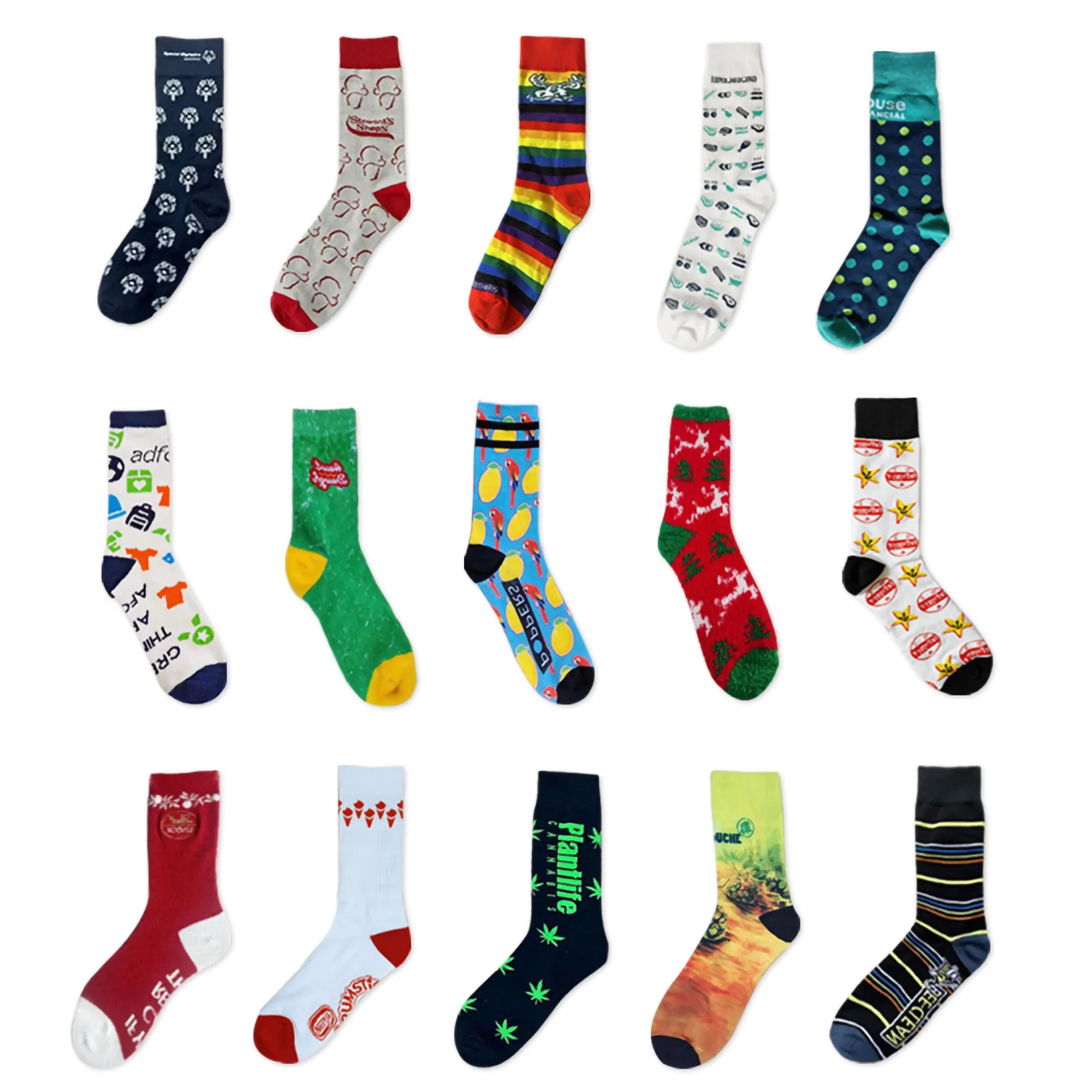 MOQ50 Custom Printed Socks 2