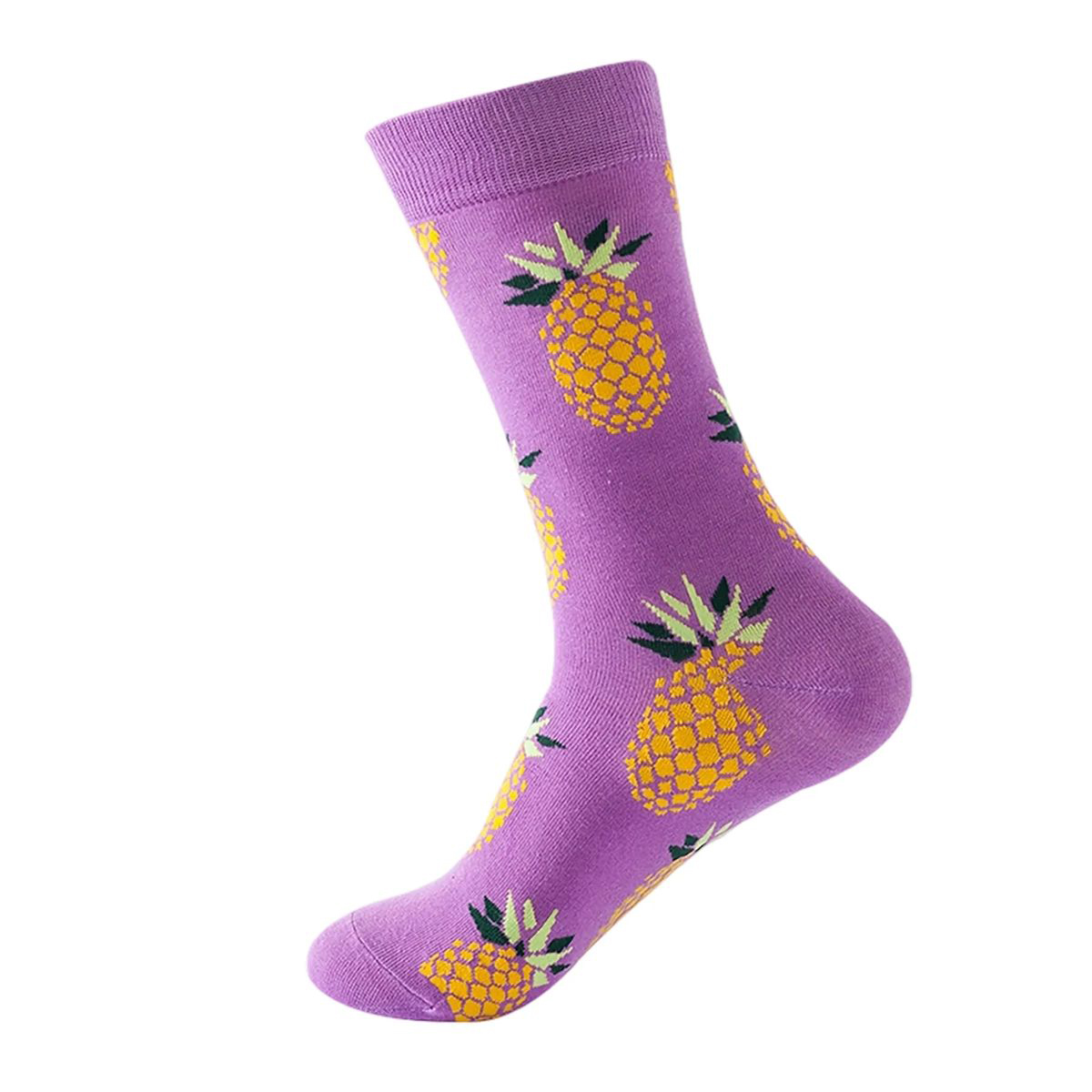 Cotton Crew Socks with Jacquard Pattern 60