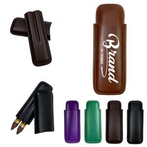 2 Finger Leather Cigar Case 17