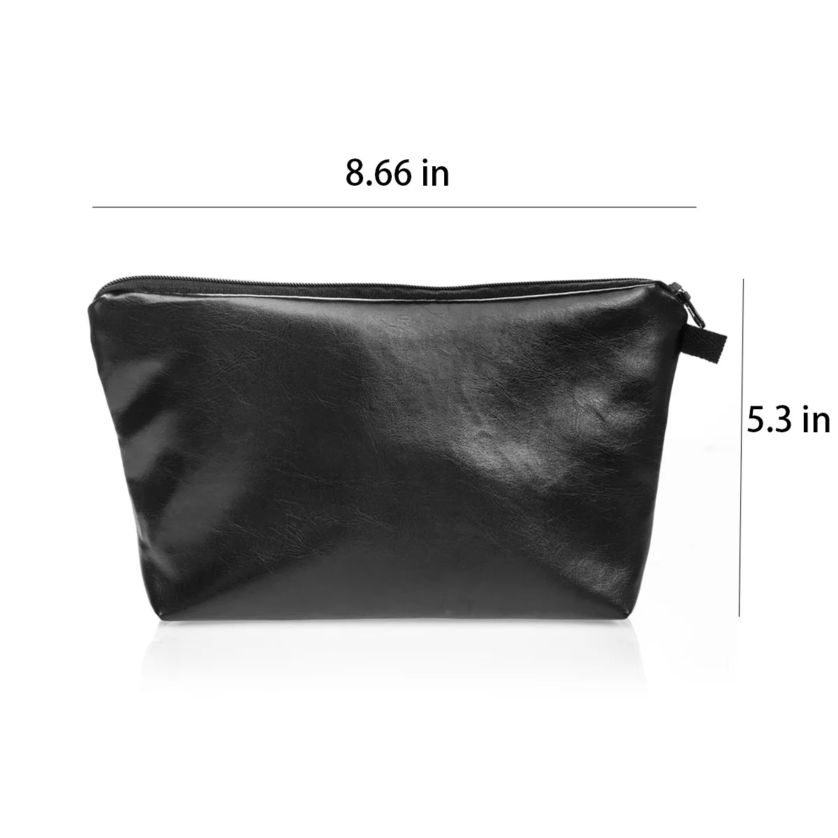Women's PU Leather Waterproof Cosmetic Pouch Toiletry Bag 3