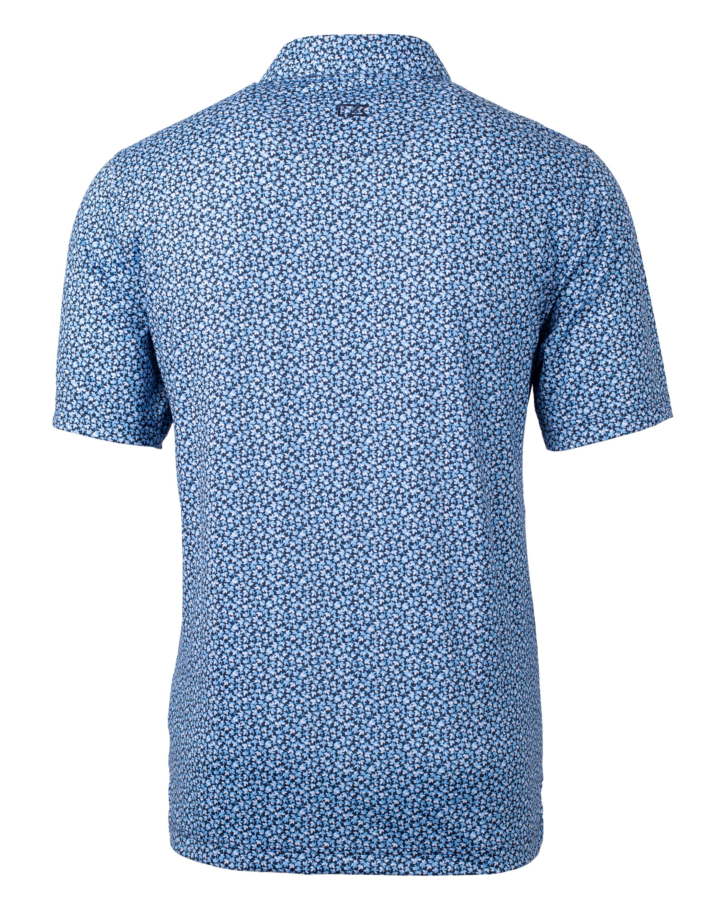 Pike Magnolia Print Stretch Mens Polo