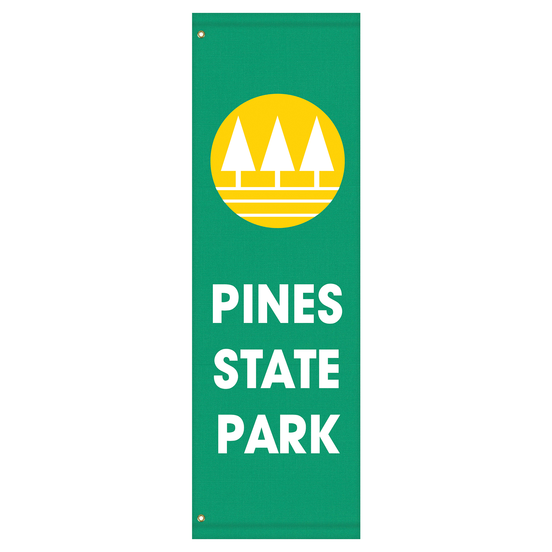72" x 22" Custom Sunbrella™ Avenue Banner-2 Color Imprint 3