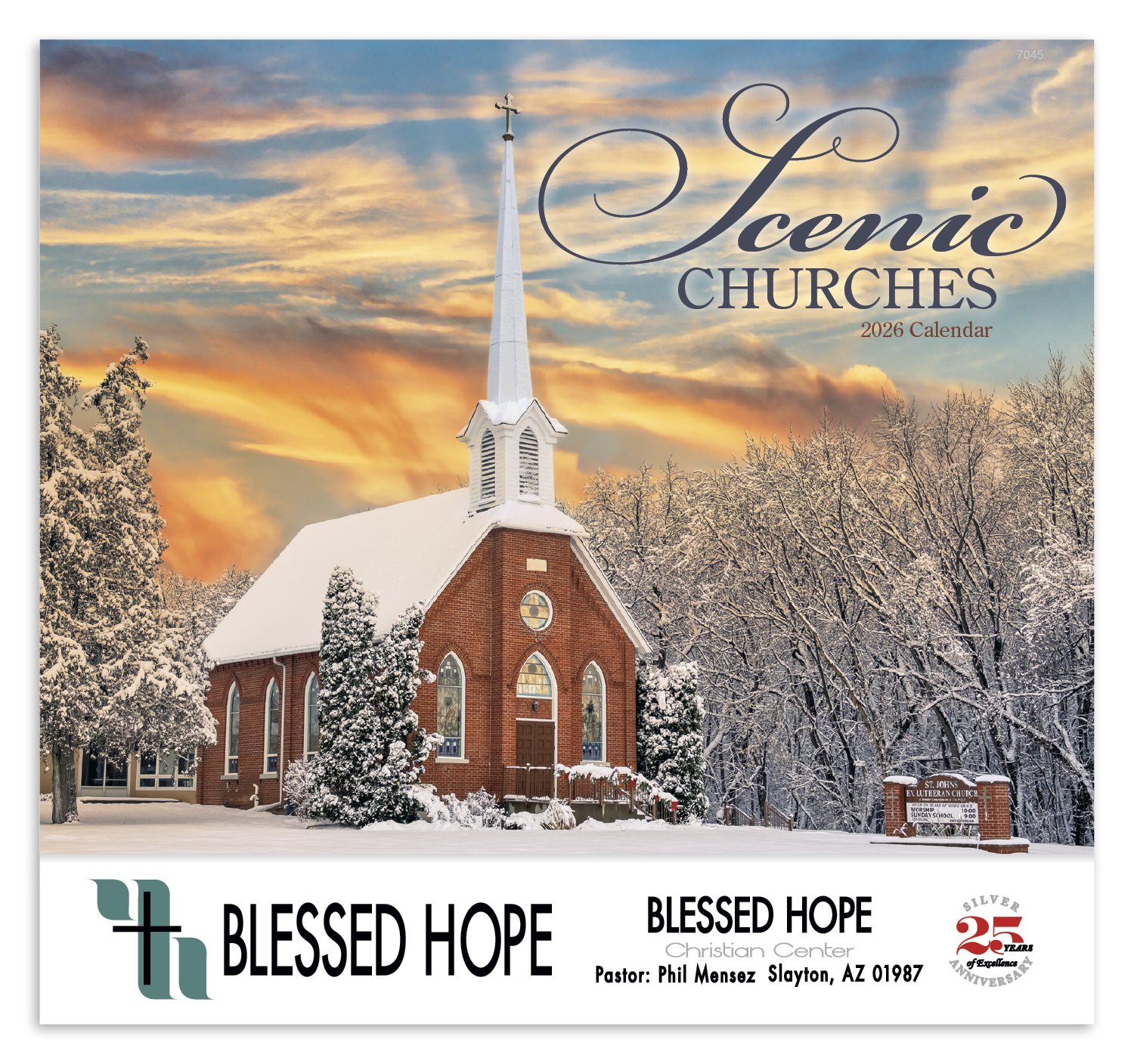 Good Value™ Scenic Churches - Stapled Calendar 14
