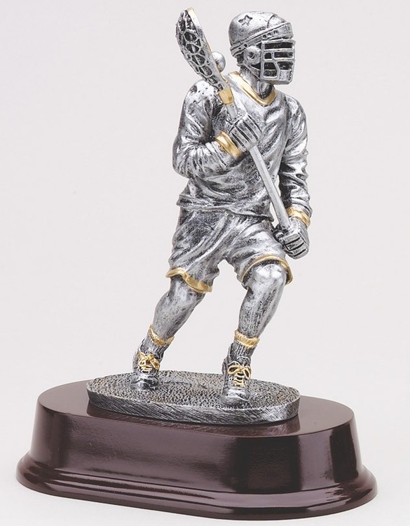 7 1/2" Tall Lacrosse Right Male Figure Award 2