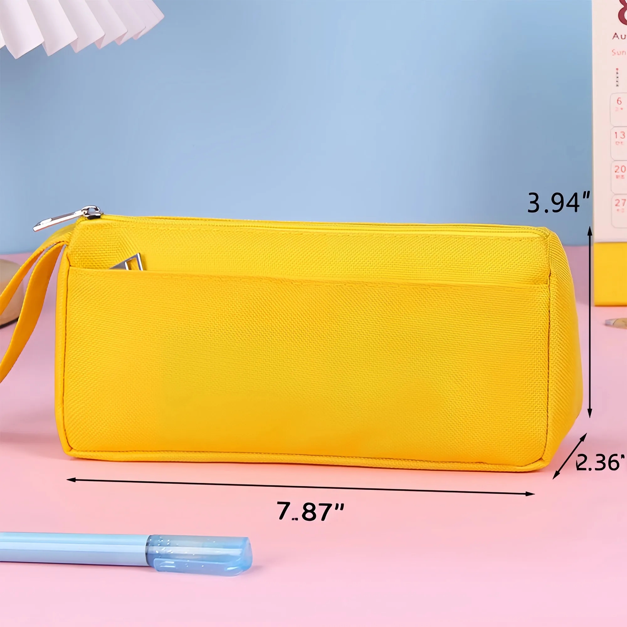 Large Capacity Double Layer Oxford Pencil Case For School 4