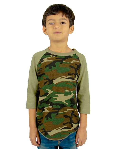 Youth Camo Raglan Tee - SHRAGCY 10