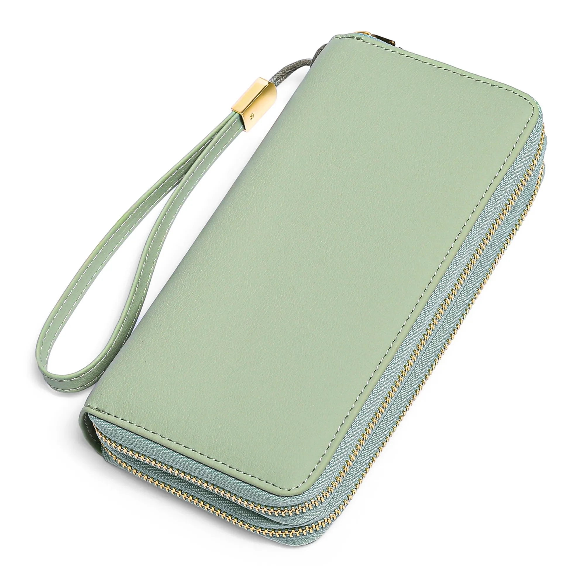 Double Zip Leather Ladies Wallet 3