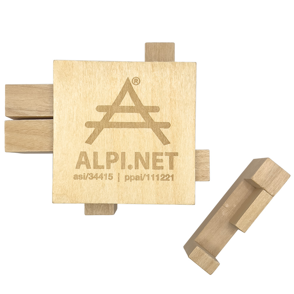 Wooden Sliding Cube Puzzle 10