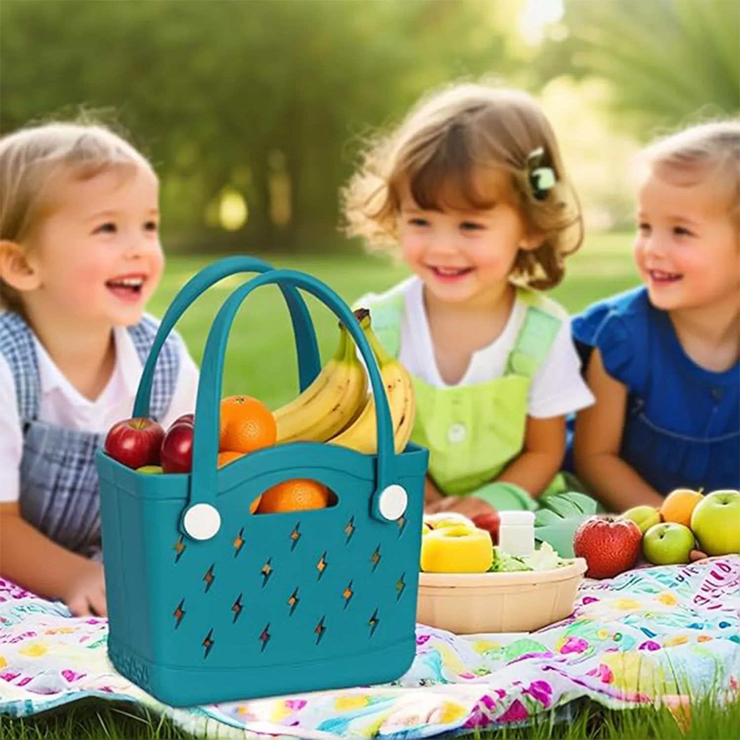 Open Top EVA Beach Tote Bag 4