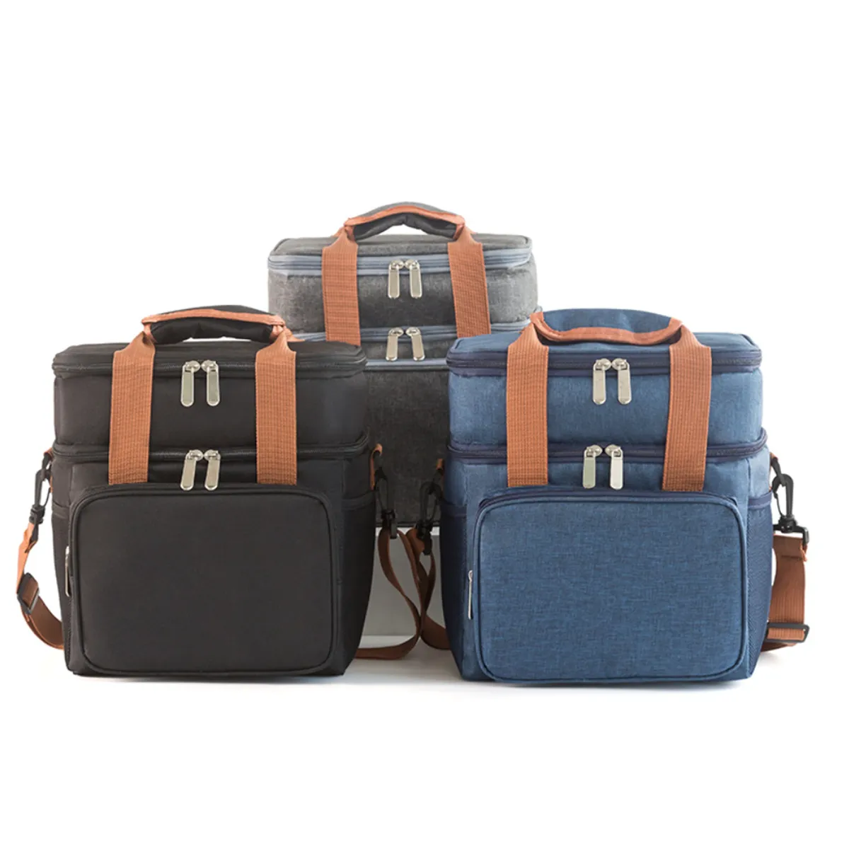 Double Layer Insulated Bag Large Capacity Outdoor Picnic 9