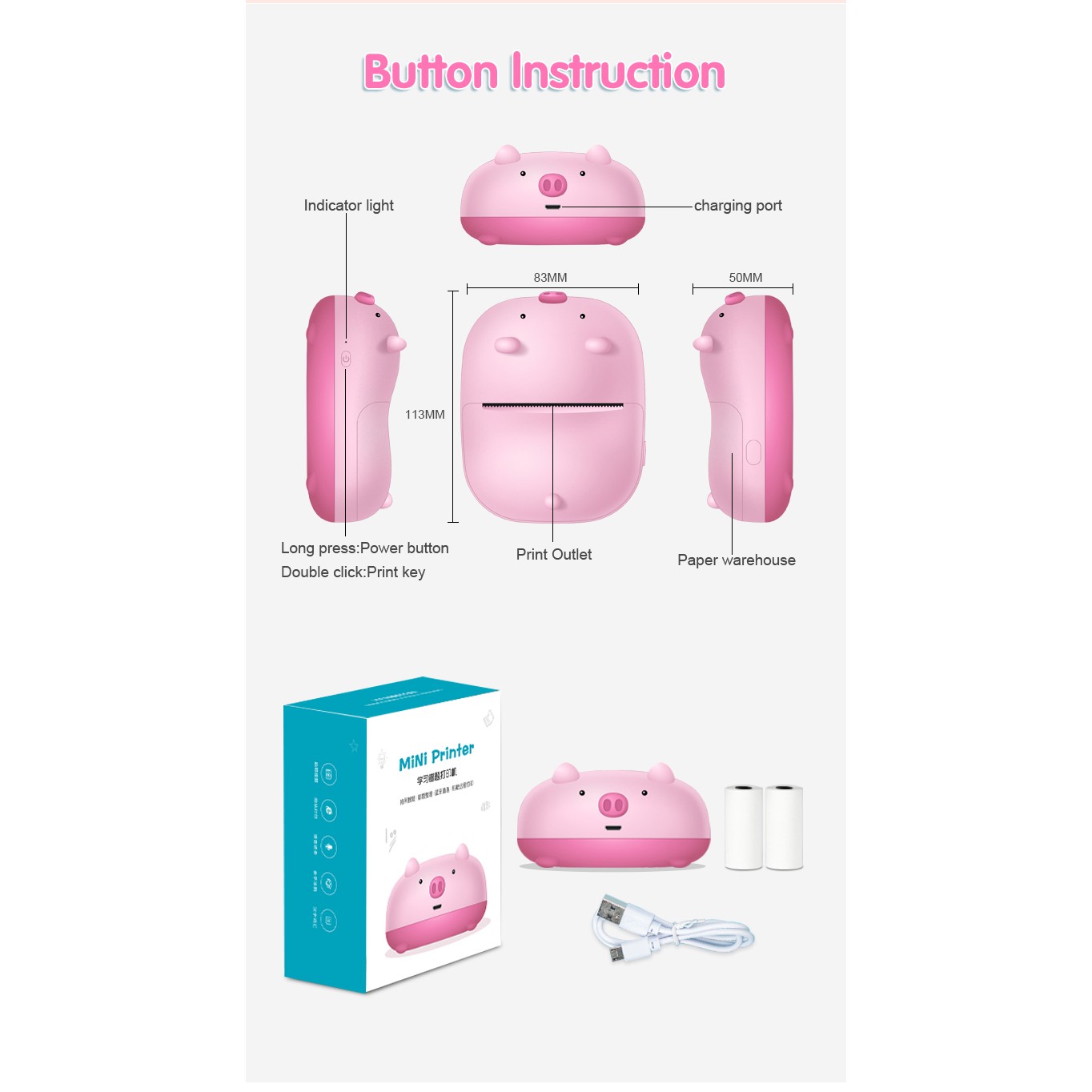Mini Pocket Sticker Printer 3