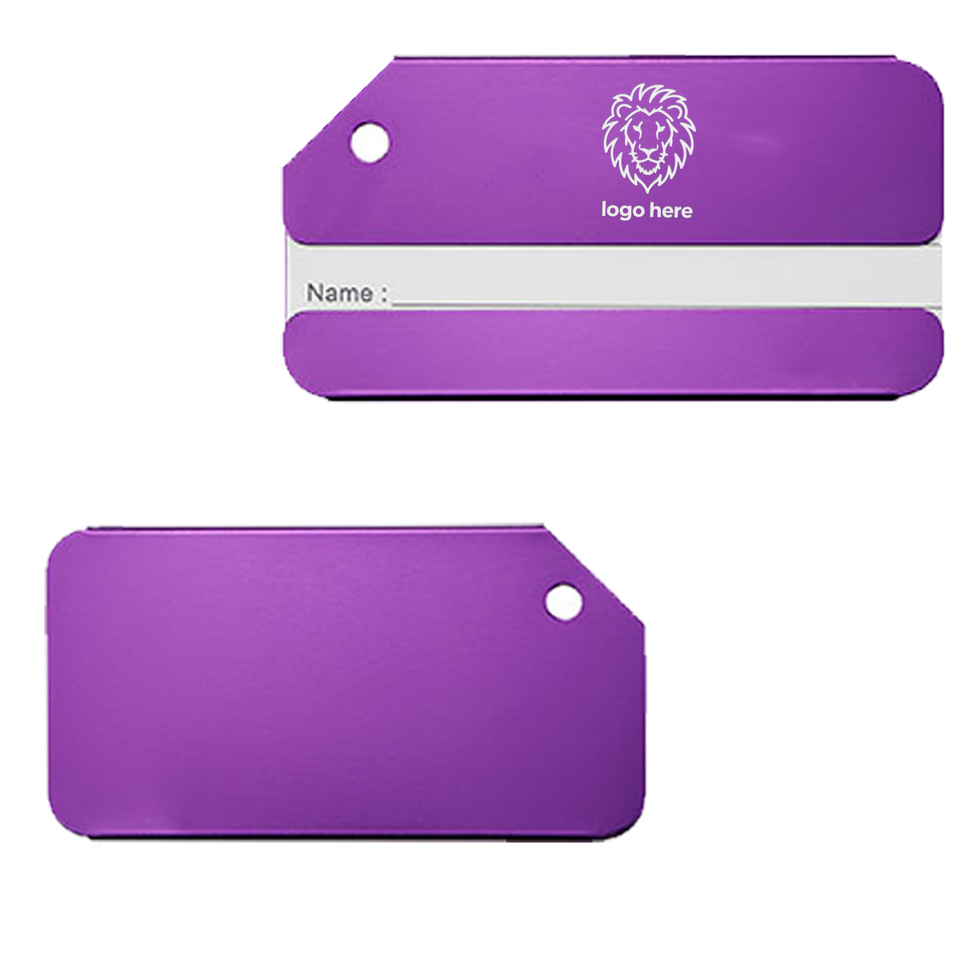 Premium Luggage Identifier Tag Steel Loop 5