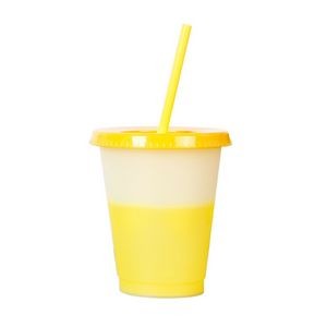Handy 16oz Plastic Color Changing Cup With Straw 6