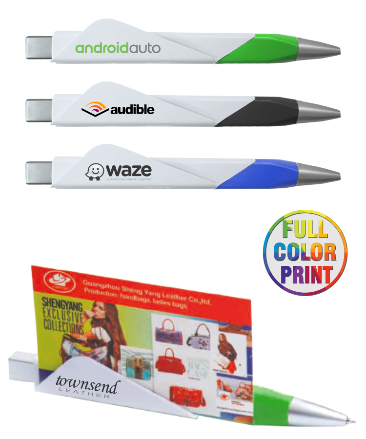 Business Card Holder Pen - Full Color 1