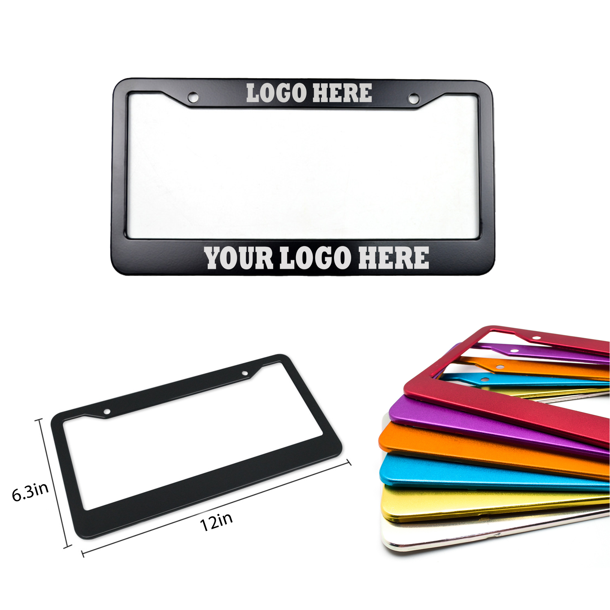Car License Plate Frame With Screws Accessories 2