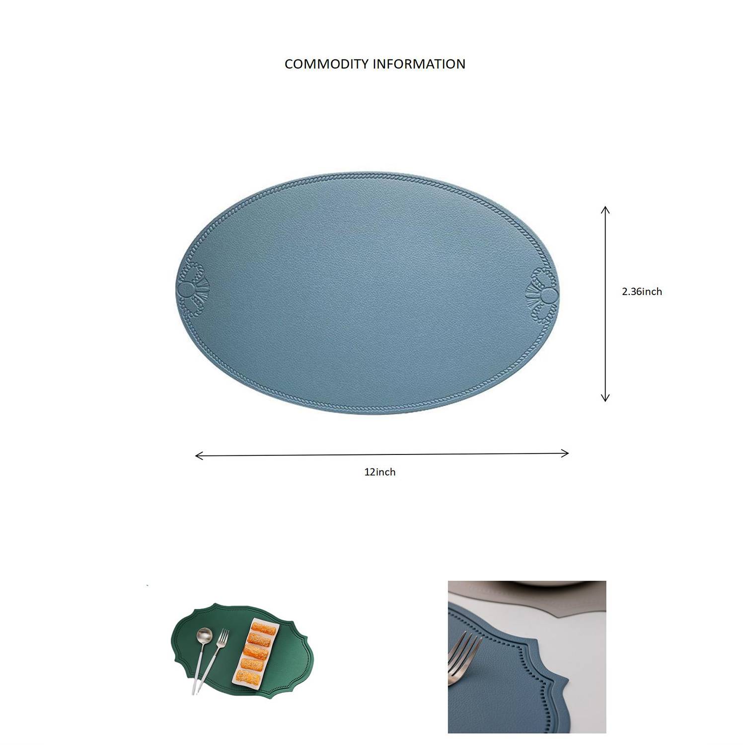 Leather Placemat Insulated Mat 5