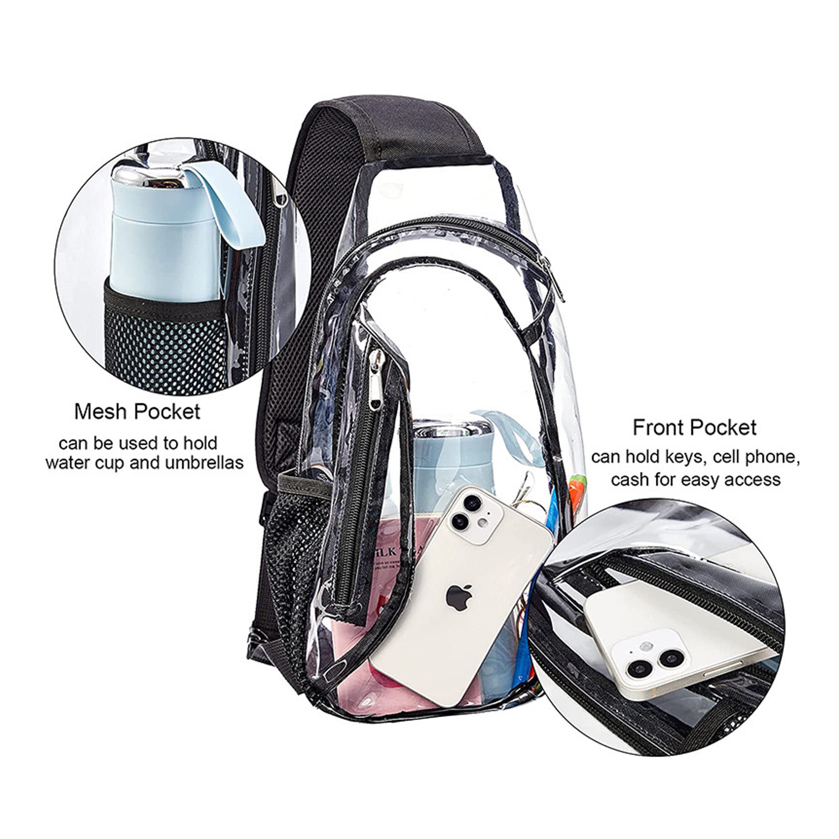Clear Sling Bag (direct import) 3