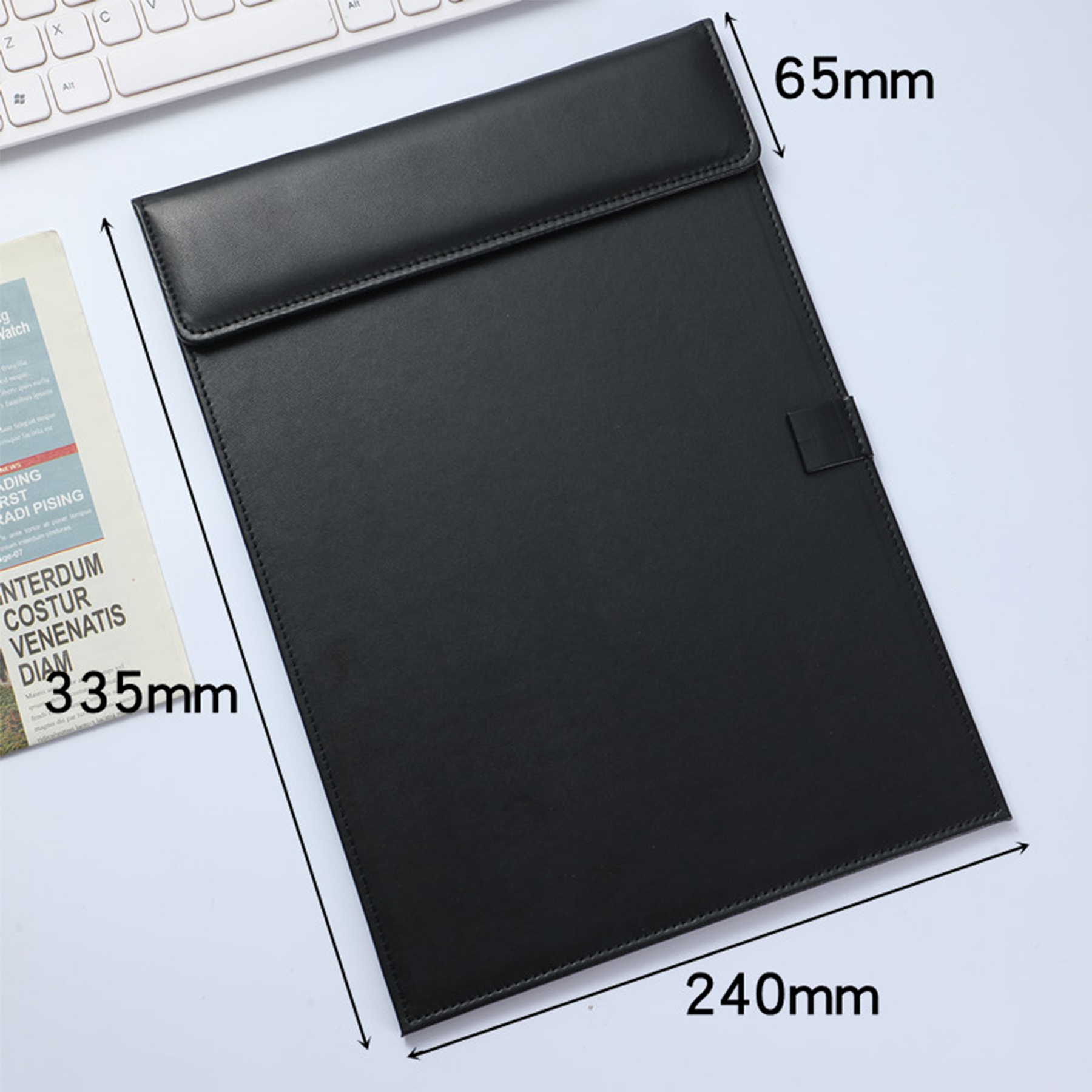 A4 PU Leather Clipboard 2