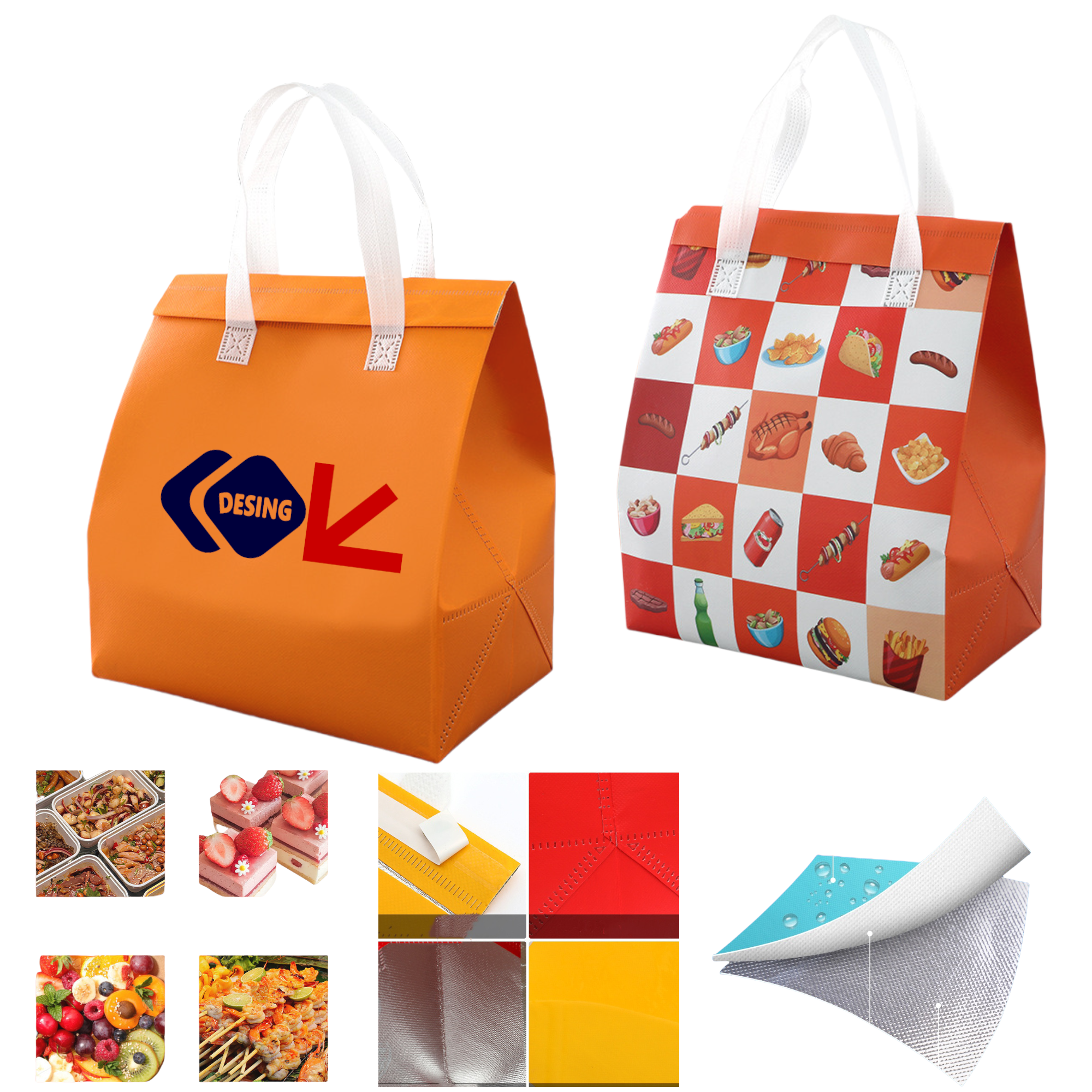 Large Insulated Lunch Tote Bag 1