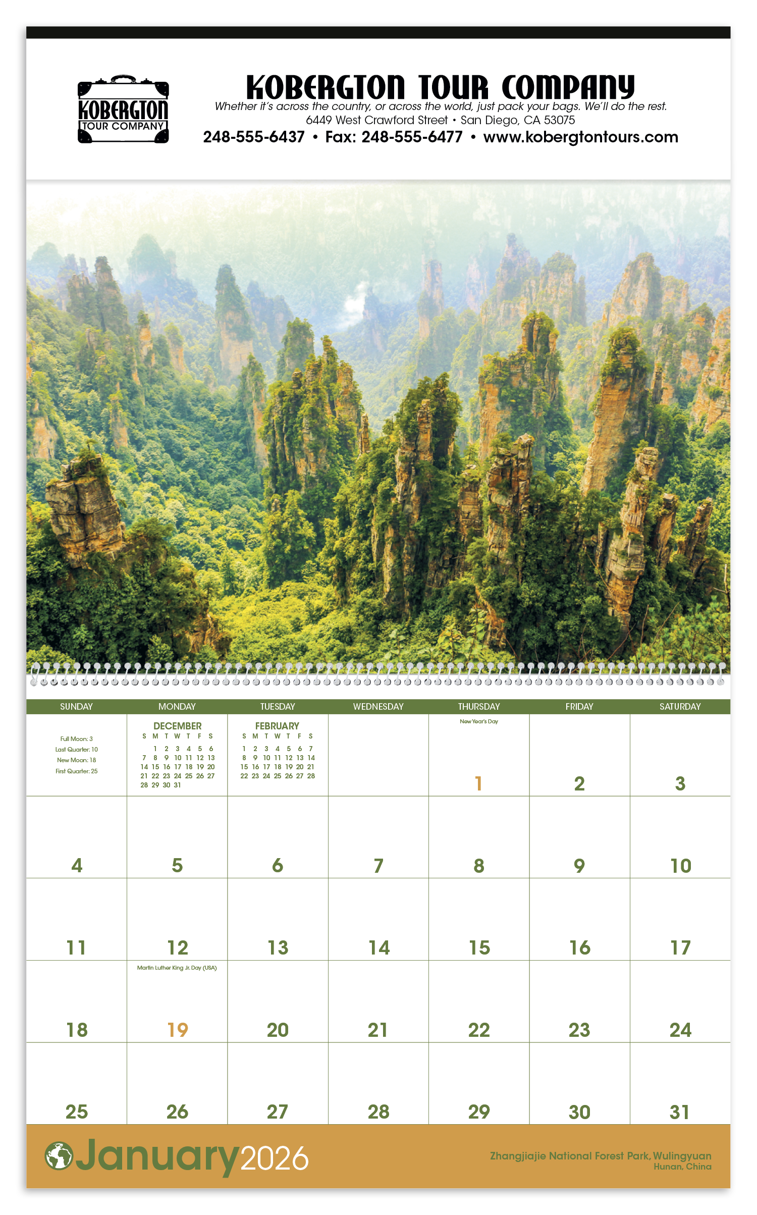 Triumph® Calendars World Scenic Calendar 60