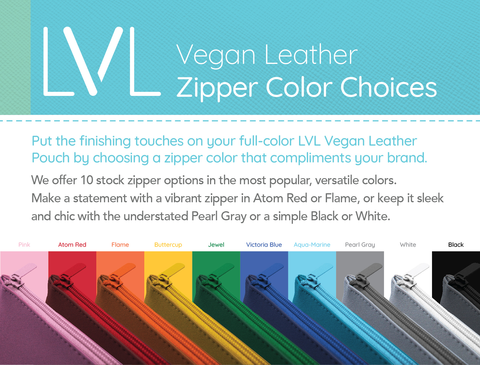 LVL Vegan Leather Medium Gusset Pouch