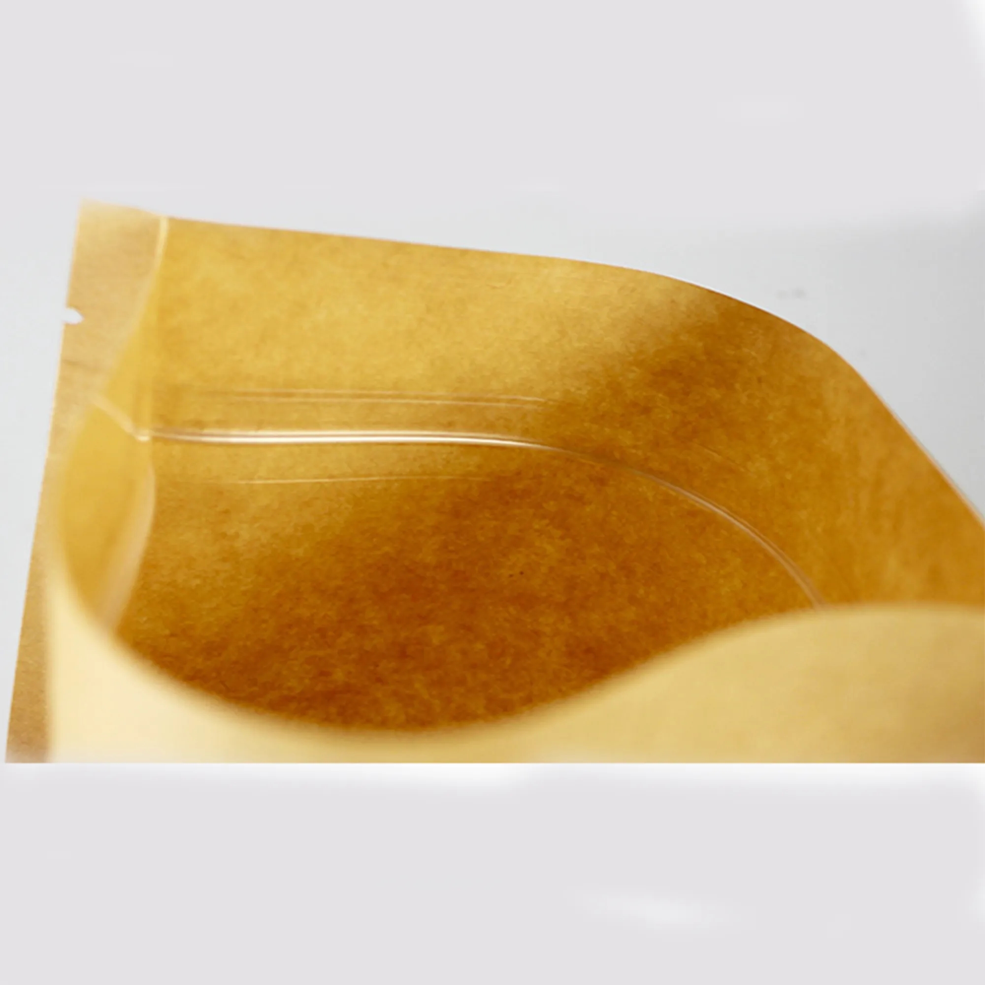 Self Sealing Kraft Stand Up Food Pouches With Window 2