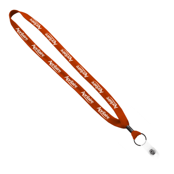 5/8" Polyester Shoelace Lanyard with Metal Crimp & Split-Ring 104