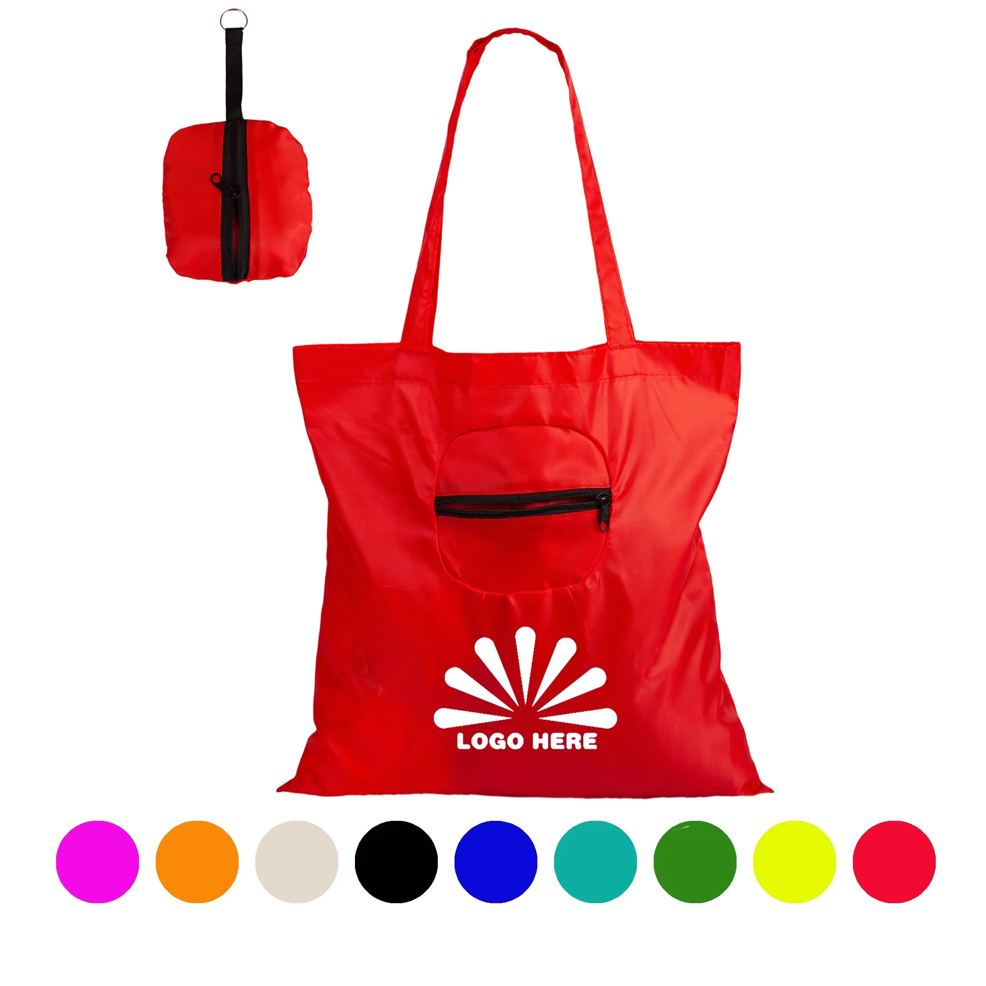 Foldable Portable Shopping Bag With Customizable Logo 3