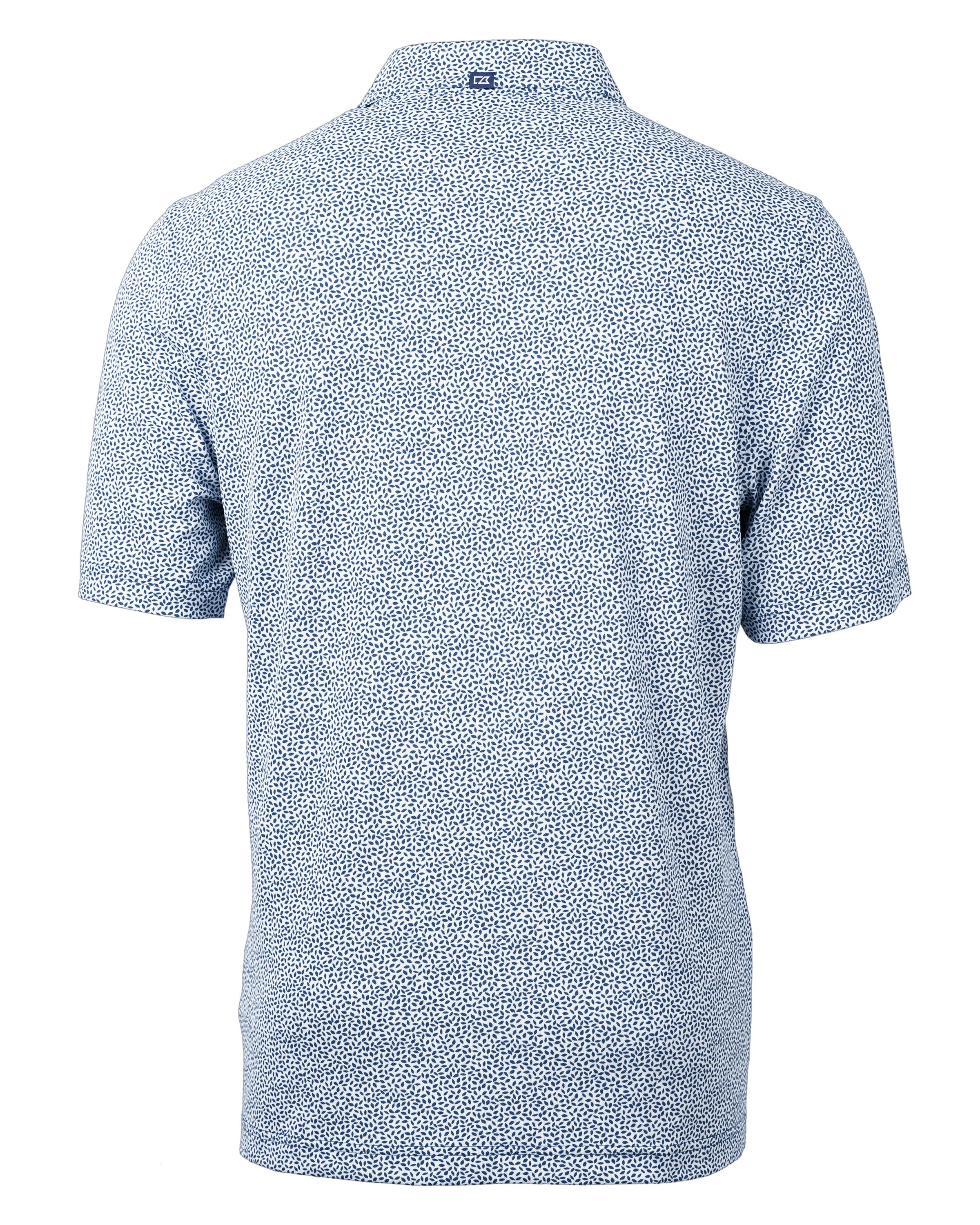 Cutter & Buck Virtue Recycled Botanical Print Featherlight Pique Mens  Polo 34