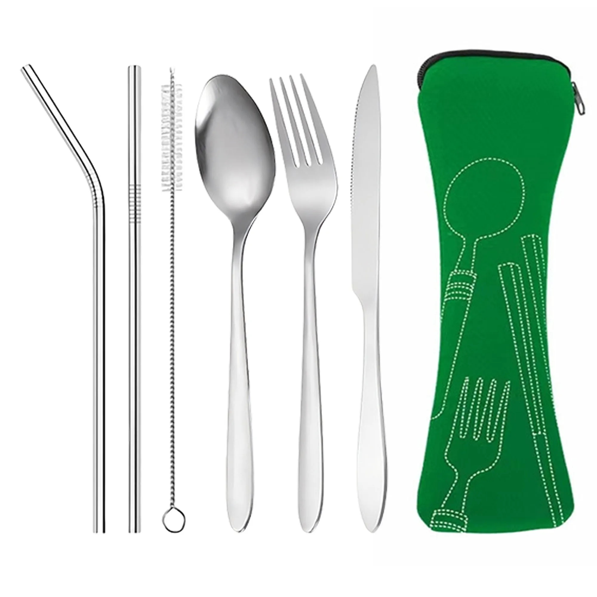 Reusable Travel Cutlery Flatware Set 2