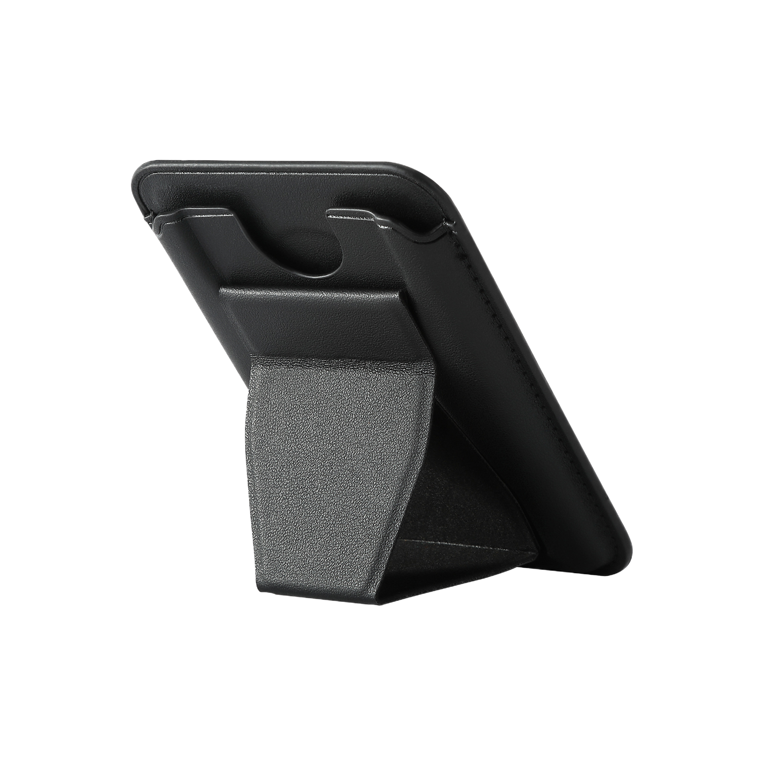 Magnetic removable PU leather card wallet with phone holder 3