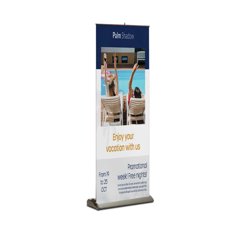 Retractable Banner Stand Kit, Premium Base with Premium Film Graphic, 33" x 80" 4