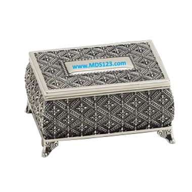 Non-Tarnish Nickel Plated Jewelry Box 1