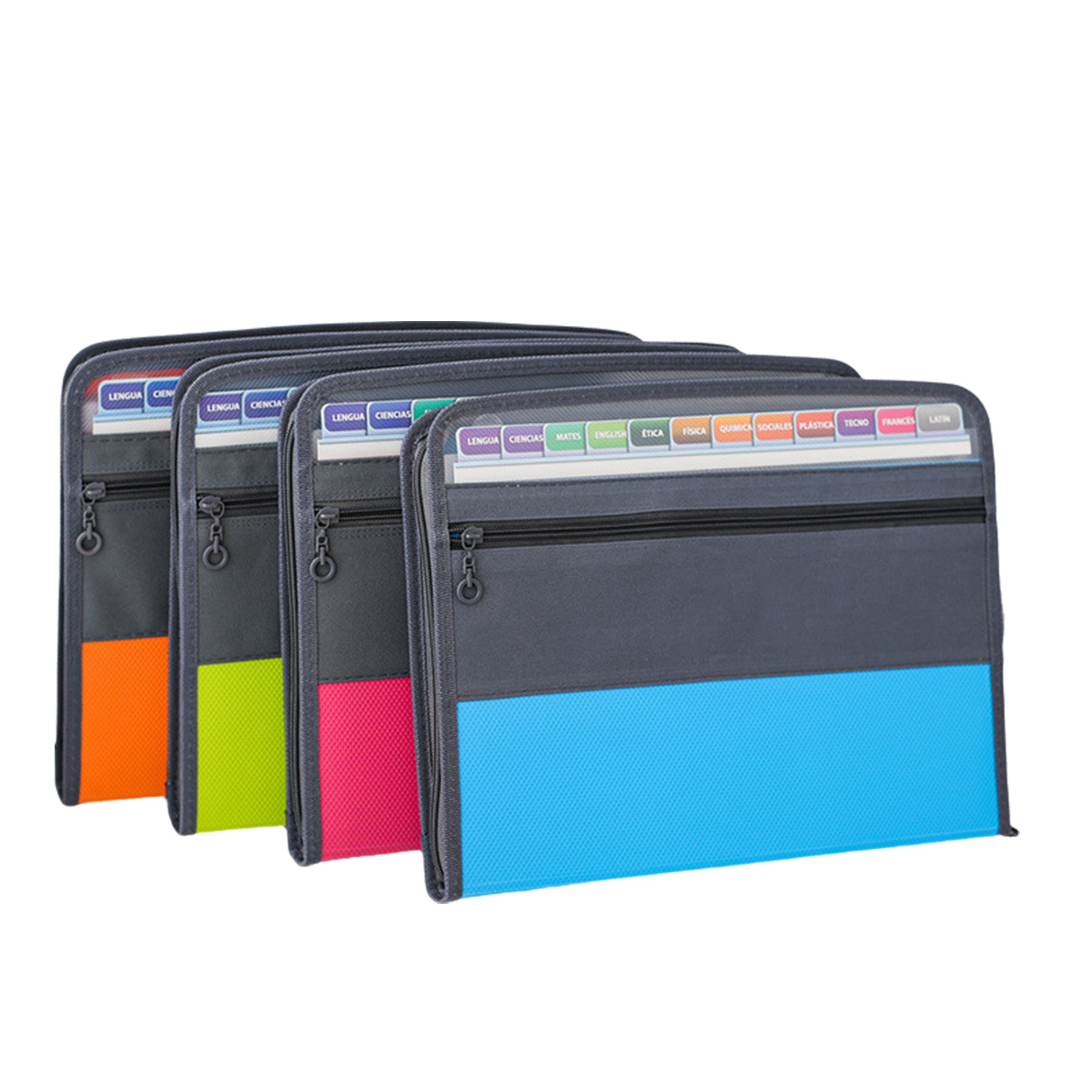 13 Pocket A4 Accordion Expanding File Folder With Zipper 2
