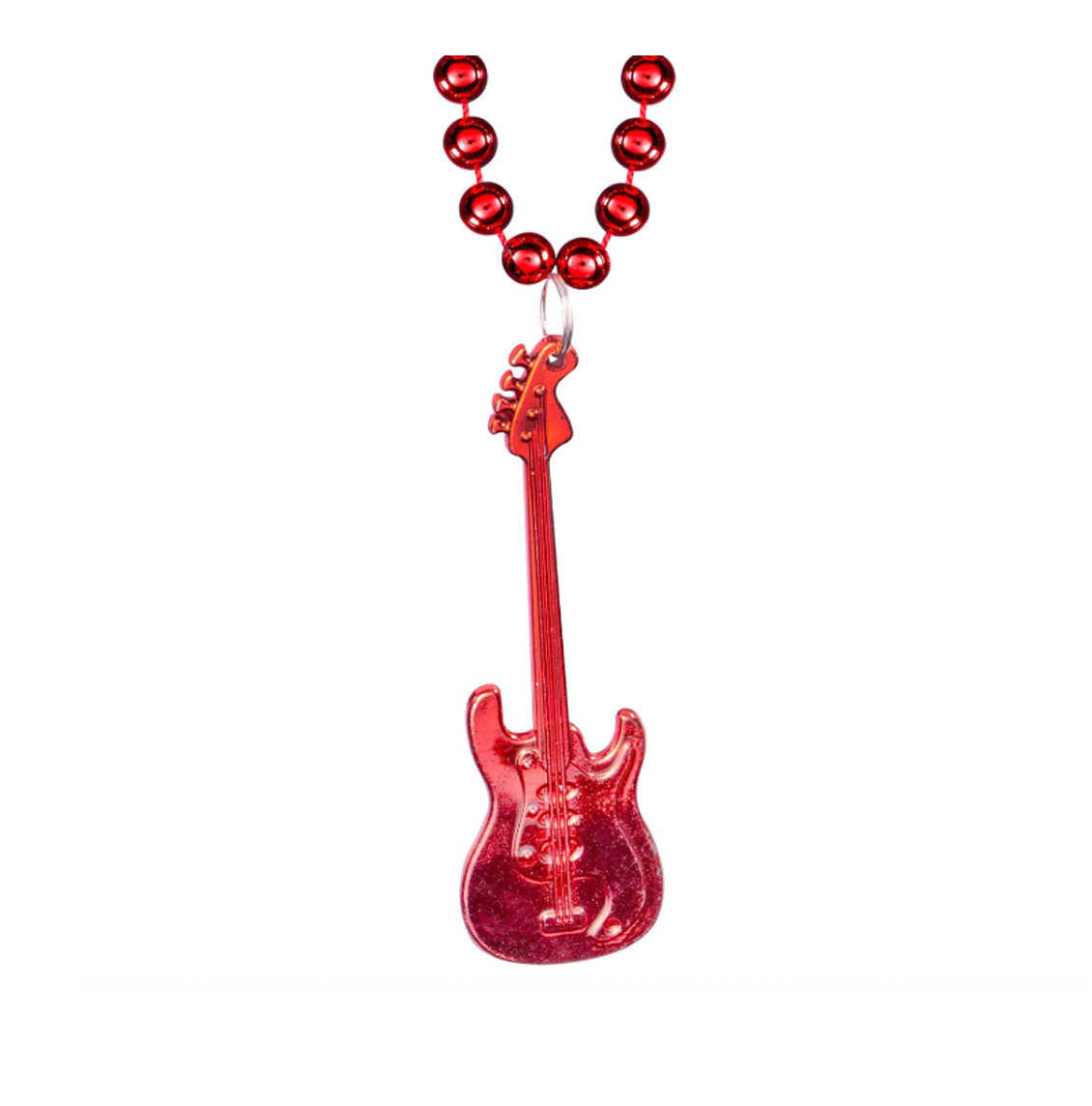 Multi colored electroplated guitar necklace bead chain 4