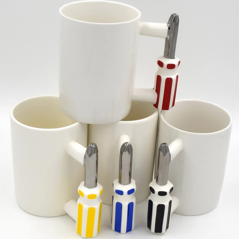 Custom 17 oz Tool Shaped Ceramic Mug 9