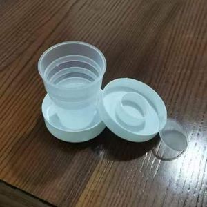 White Plastic Cup With Built In Pill Box 6