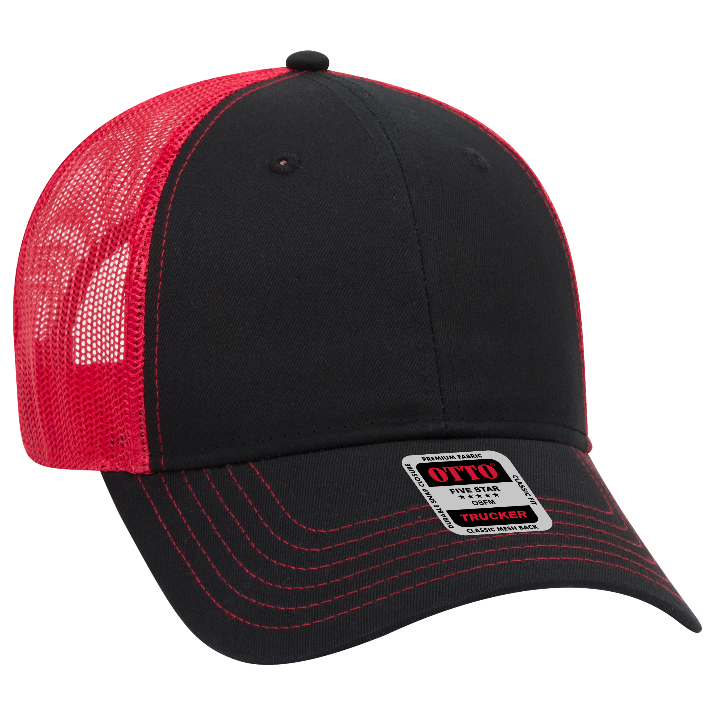 OTTO CAP® 6 Panel Low Profile Mesh Back Trucker Hat 124