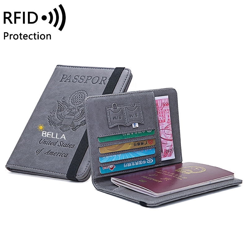 Rfid Blocking Travel Passport Holder Cover Slim Id Card Case 2