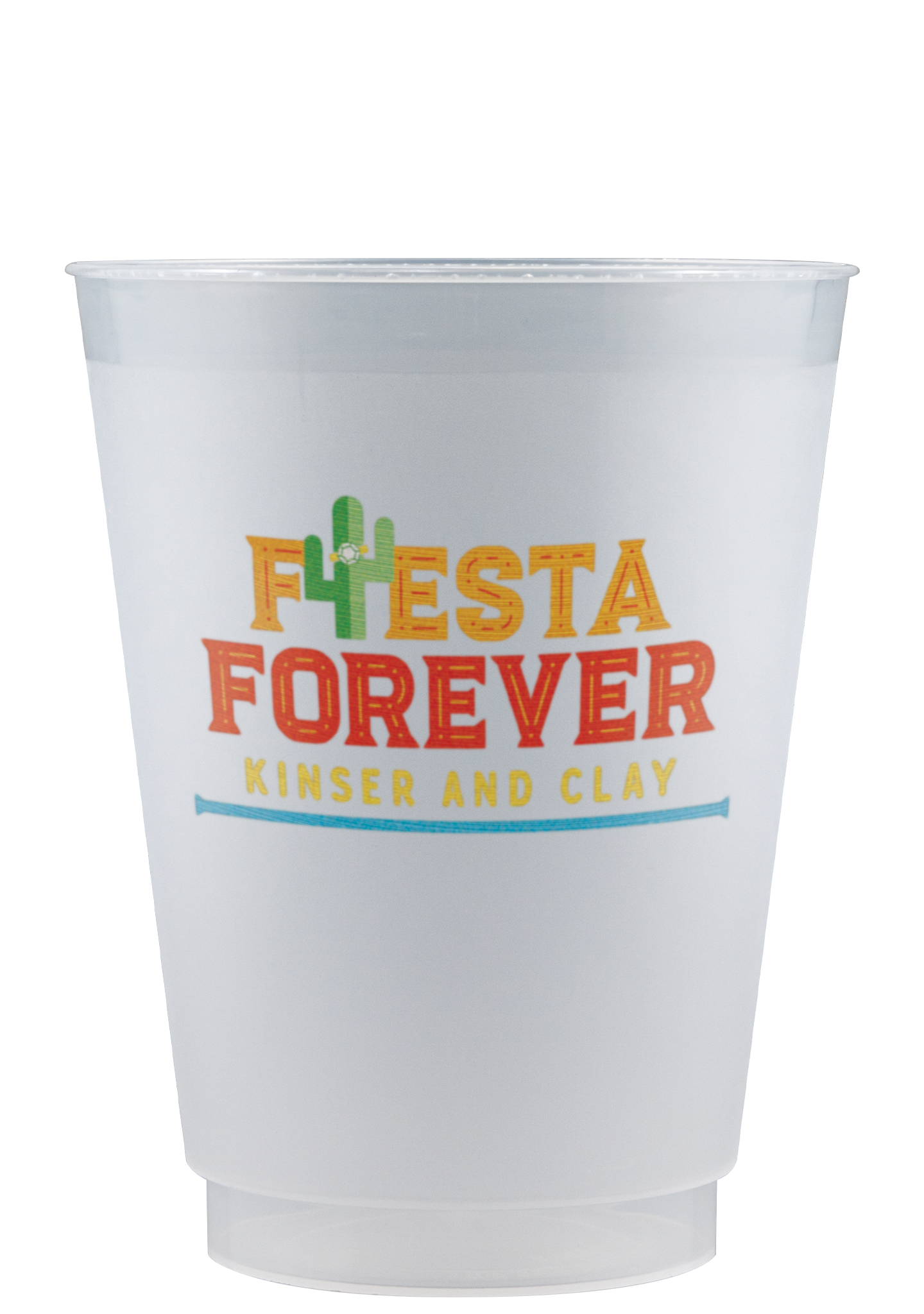 16 oz Frost-Flex Plastic Cup Frosted Digital Print 2