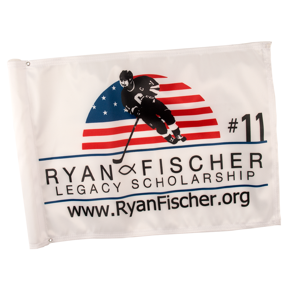 14" x 20" Full Color Golf Flag, 1 ply 5