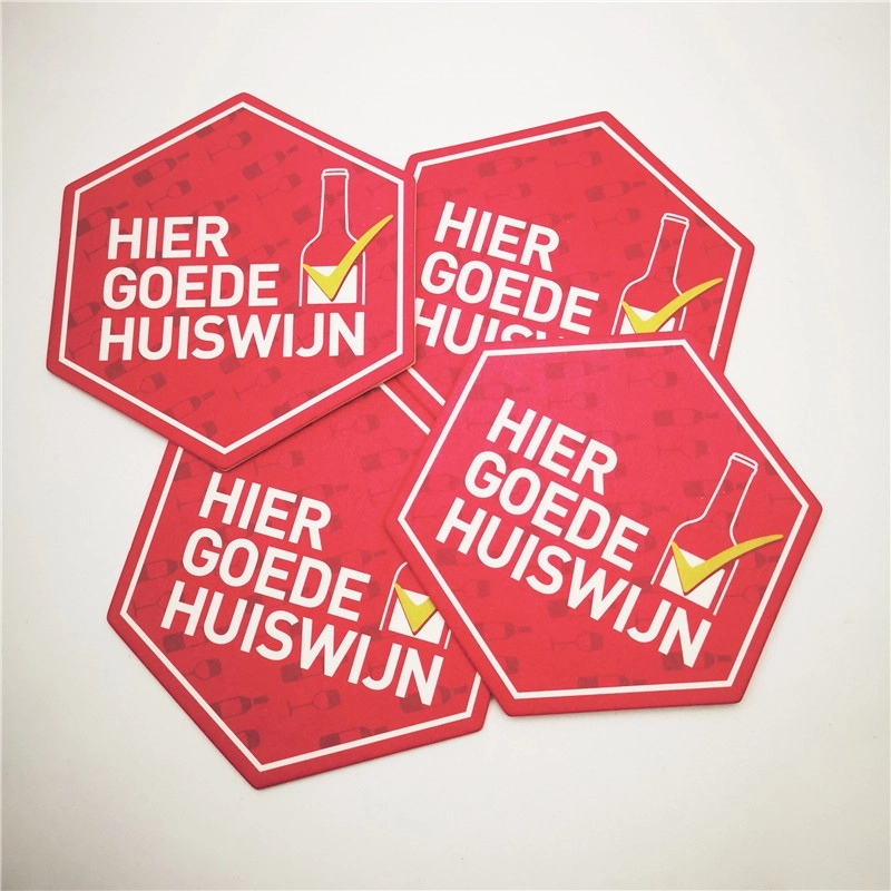 Hexagon Full Color Dinner Cup Paper Coaster 3